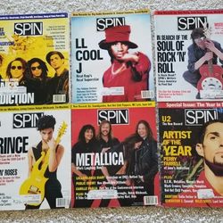 $20 For  Six 1991 Spin Mags,  Includes Prince