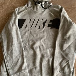 Gray and black Nike Hoodie