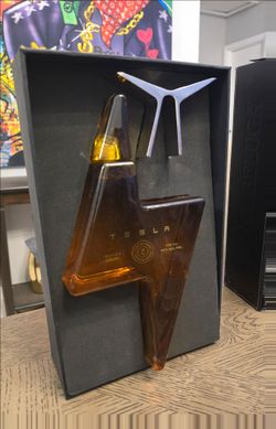 Tesla collectible bottle. Not for comsumption