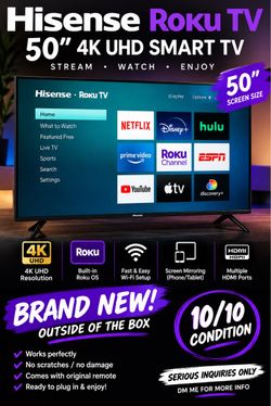 50 inch Henson Roku TV