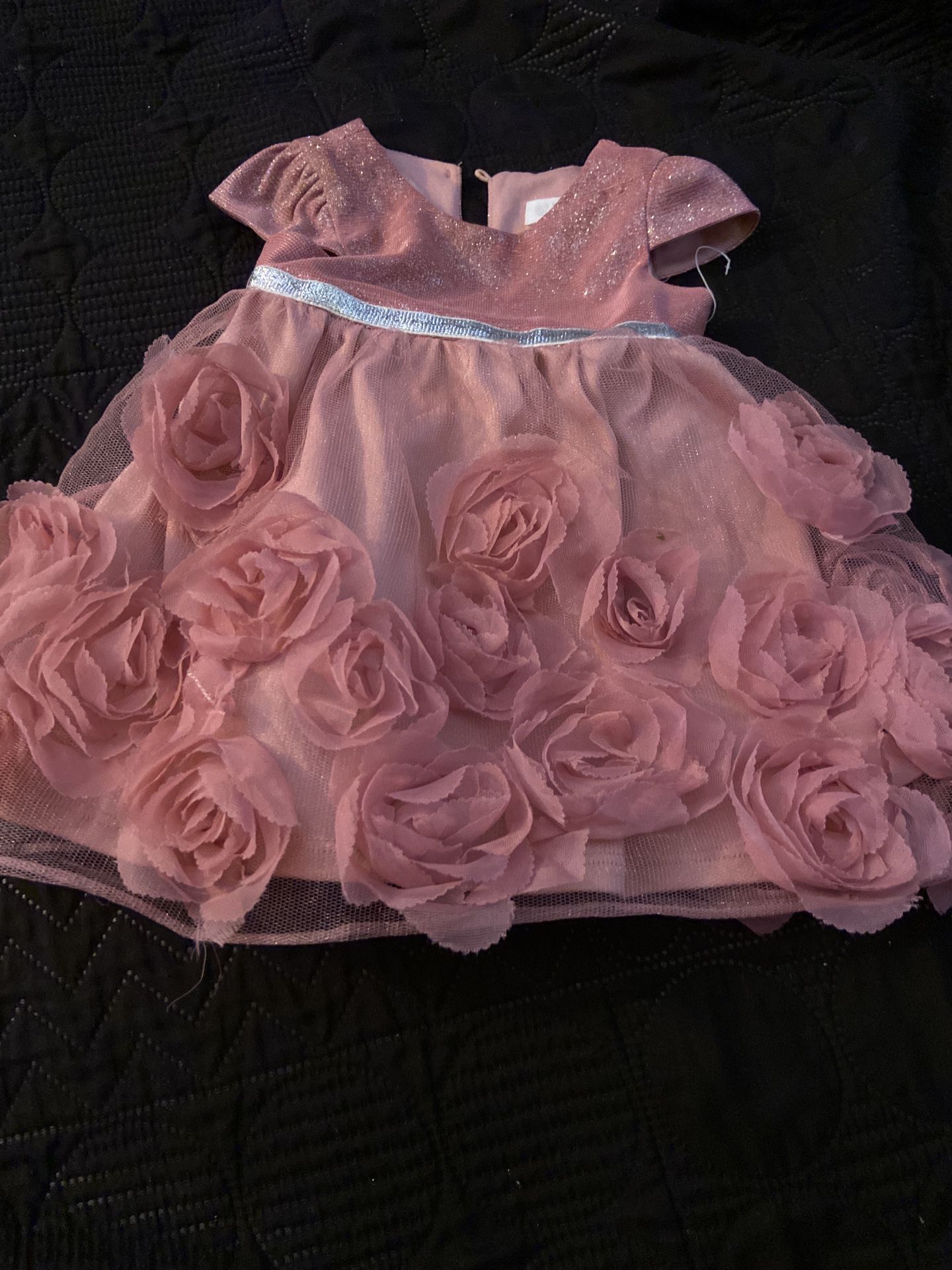 pink rose dress