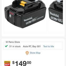 Makita Battery 5.0Ah 