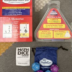 Teacher resources  Set of 3 Multiplication. Math Games  