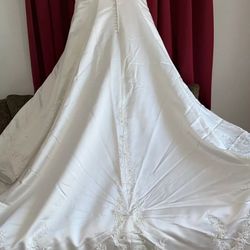 Alfred Angelo Wedding Dress Size 20 Ivory Short Sleeve Modern