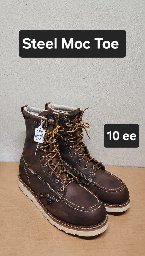 Thorogood Work Boot Size 10 ee STEEL MOC TOE