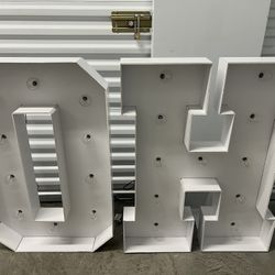 OH BABY MARQUEE LETTERS