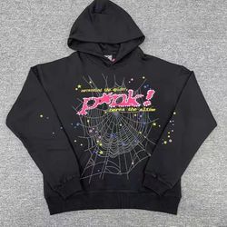 NEW! Spider Worldwide × Young Thug Sp5der Black punk Hoodie Size L FAST SHIPPING