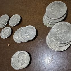 Coins Bulk Half Dollar One Dollar JFK Eisenhower SBA 