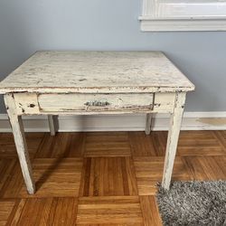 Shabby Chic White Desk/Table - Solid Wood