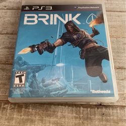 Brink PS3 Game W/manual
