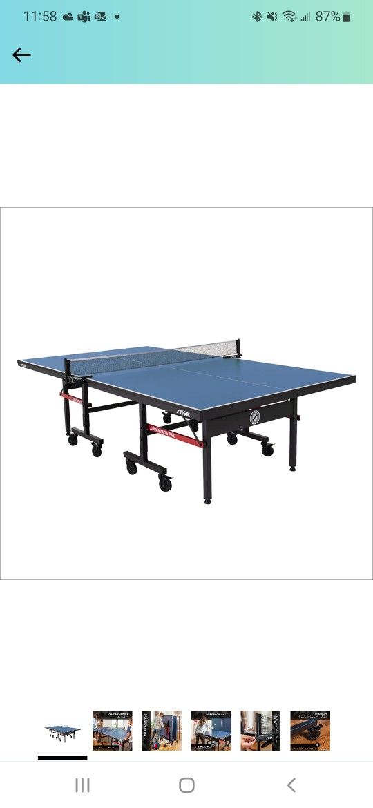 STIGA Advantage Professional Table Tennis Tables - Competition Indoor Design with Net & Pos