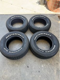 15” Mastercraft Avenger G/T Tires 255/60R15 and 275/60R15