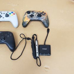 3 Switch Controllers,  Switch Dock Replacement And Joy Con Buttons