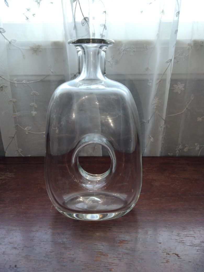 Vintage Clear Glass Decanter/Vase