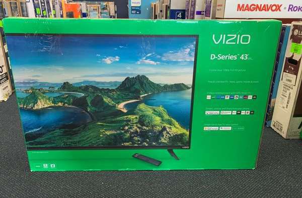 Brand New Vizio 43” TV! Open box and warranty PCC