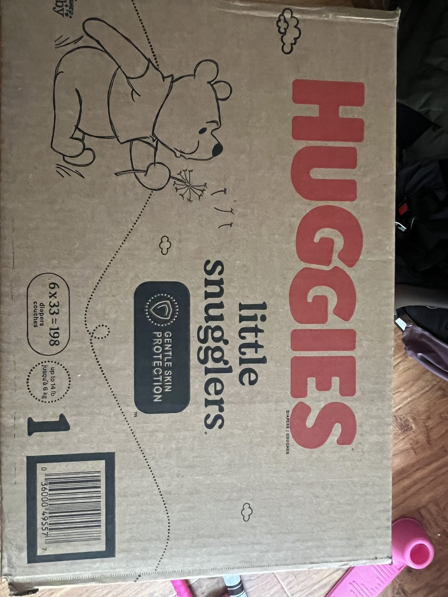 198 Count Huggies Size 1 Diapers