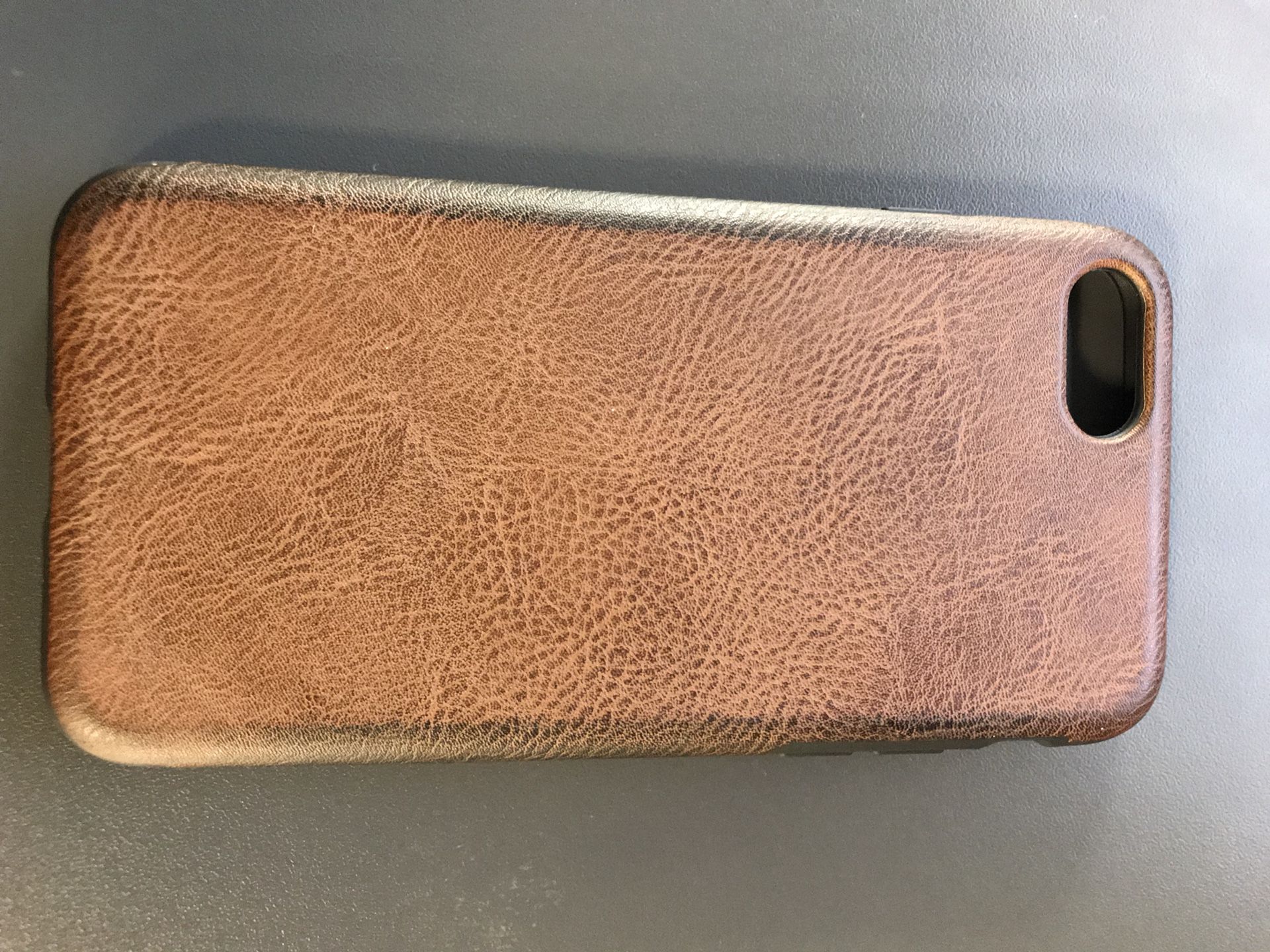 iPhone 7/8 Brown and Black Leather Case
