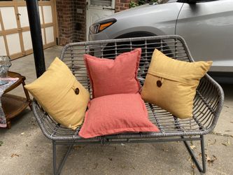 Comfy Outdoor Bench And Pillows