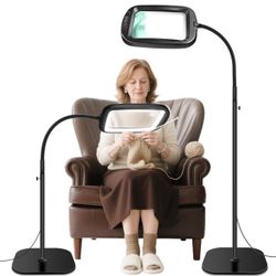 Magnifying glass with light