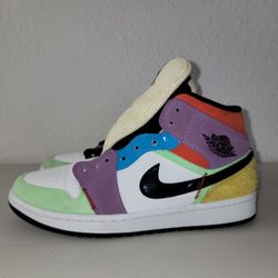 Nike Air Jordan 1 Mid SE Lightbulb Multi Color men's Size 10