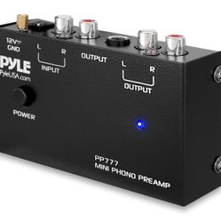 Pyle Ultra Compact Phono Turntable Preamp - PP777