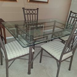 Glass Table With Chairs
