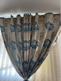 3 curtains together
