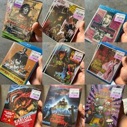 Lot of 17 Classic Horror DVDs and Blu-rays