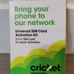(NEW) Cricket SIM Card