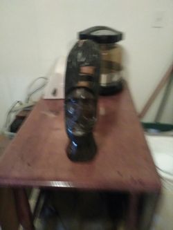 Vintage hand carved African art