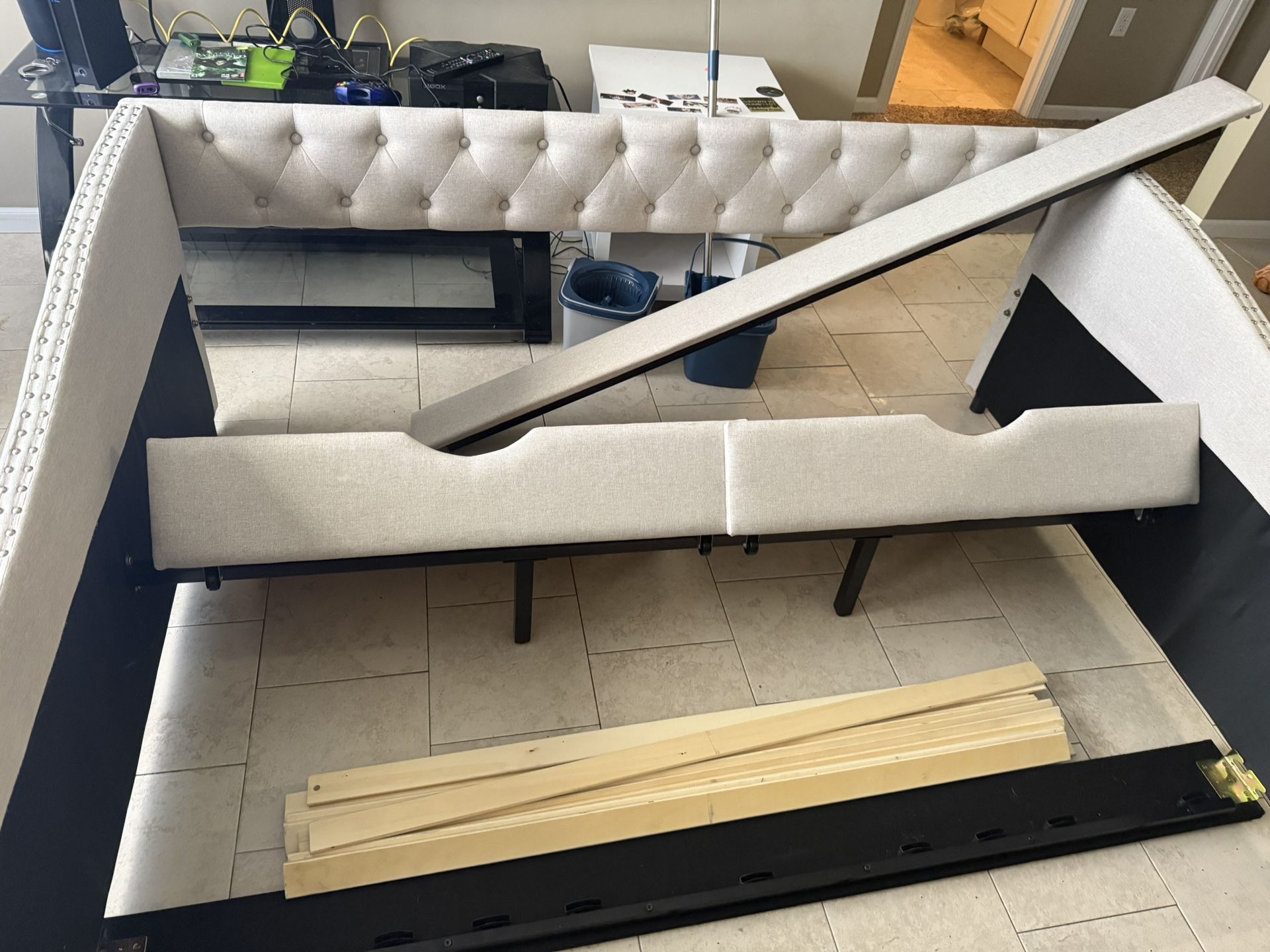Queen Bed And Bed Frame, Bedroom Stuff