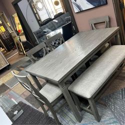 Handmade FARMHOUSE Dining Table Sets With Bench From 400