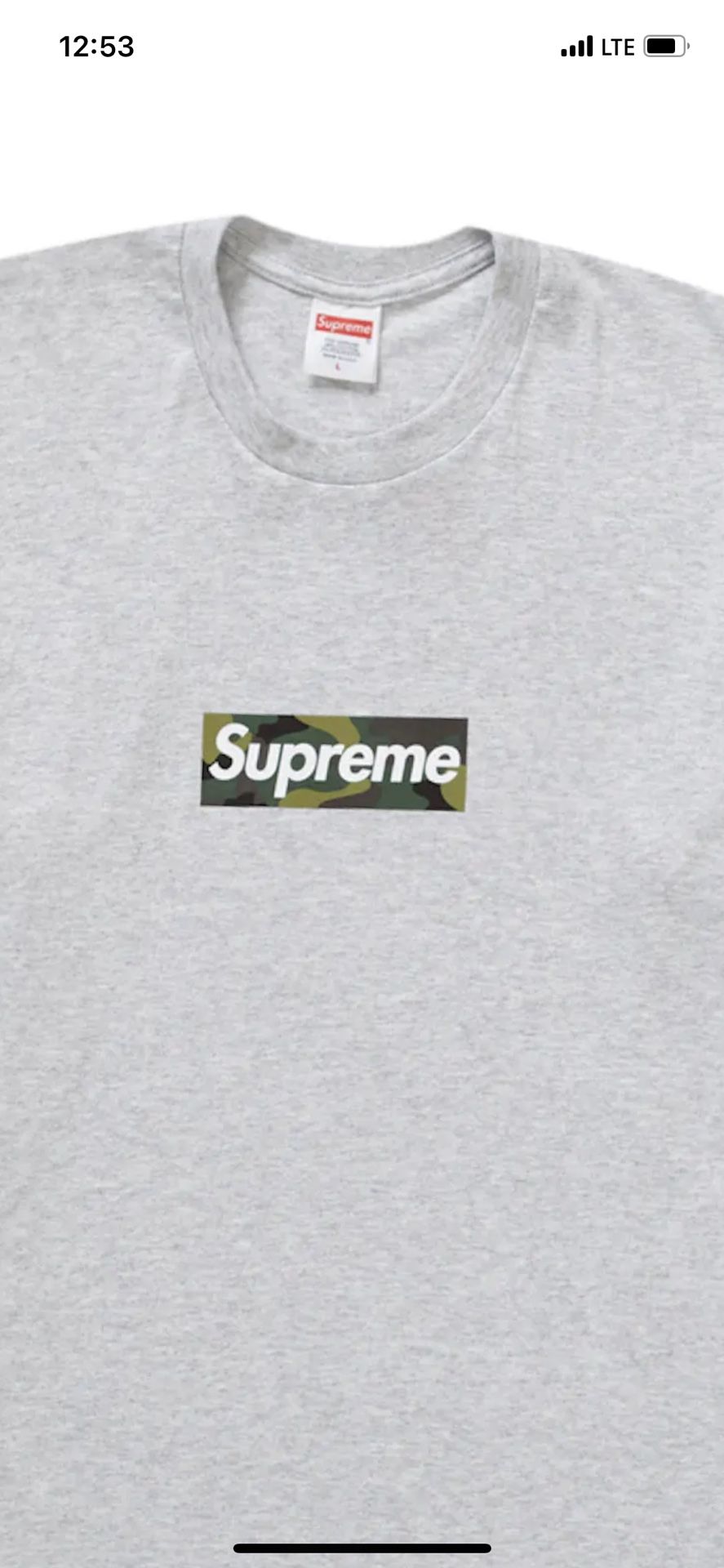 Supreme Camo Box Logo Tee Side Large
