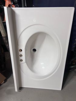 Bathroom vanity top for a 30 inch cabinet