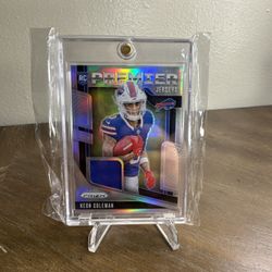 Keon Coleman 2024 Panini Prizm Premier Jerseys Silver Prizm RC Rookie Patch 