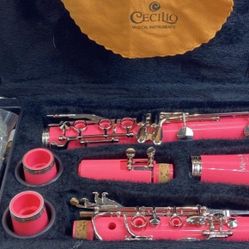 Cecilio Mendini pink clarinet 