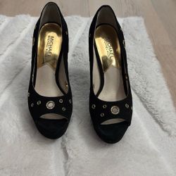 Michael Kors Heels Black And Gold