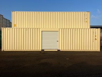 40 FOOT NEW 1-TRIP HC CONTAINER STD SHED,STORAGE,SHIPPING,CONEX/WITH ROLL UP DOOR