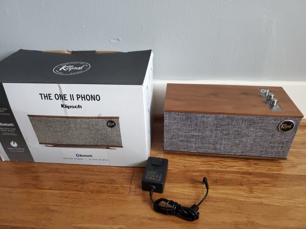 Klipsch The One II Phono Bluetooth Speaker Like New - Works With Turntable