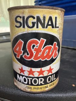 Vintage Signal Motor Oil Can