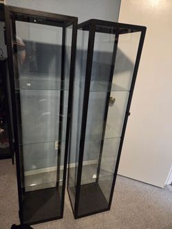 Ikea Blaliden Glass Display Case x2