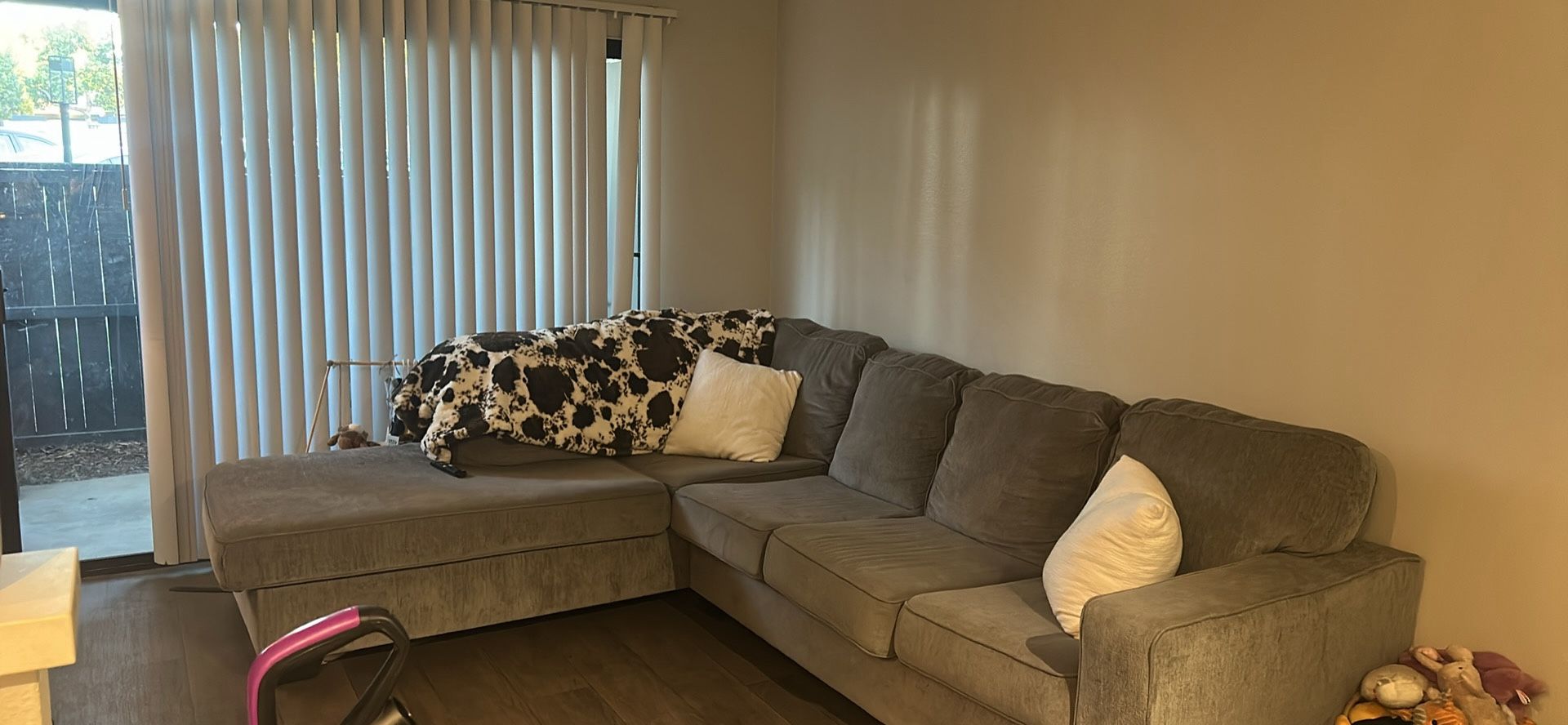 Grey L Sectional