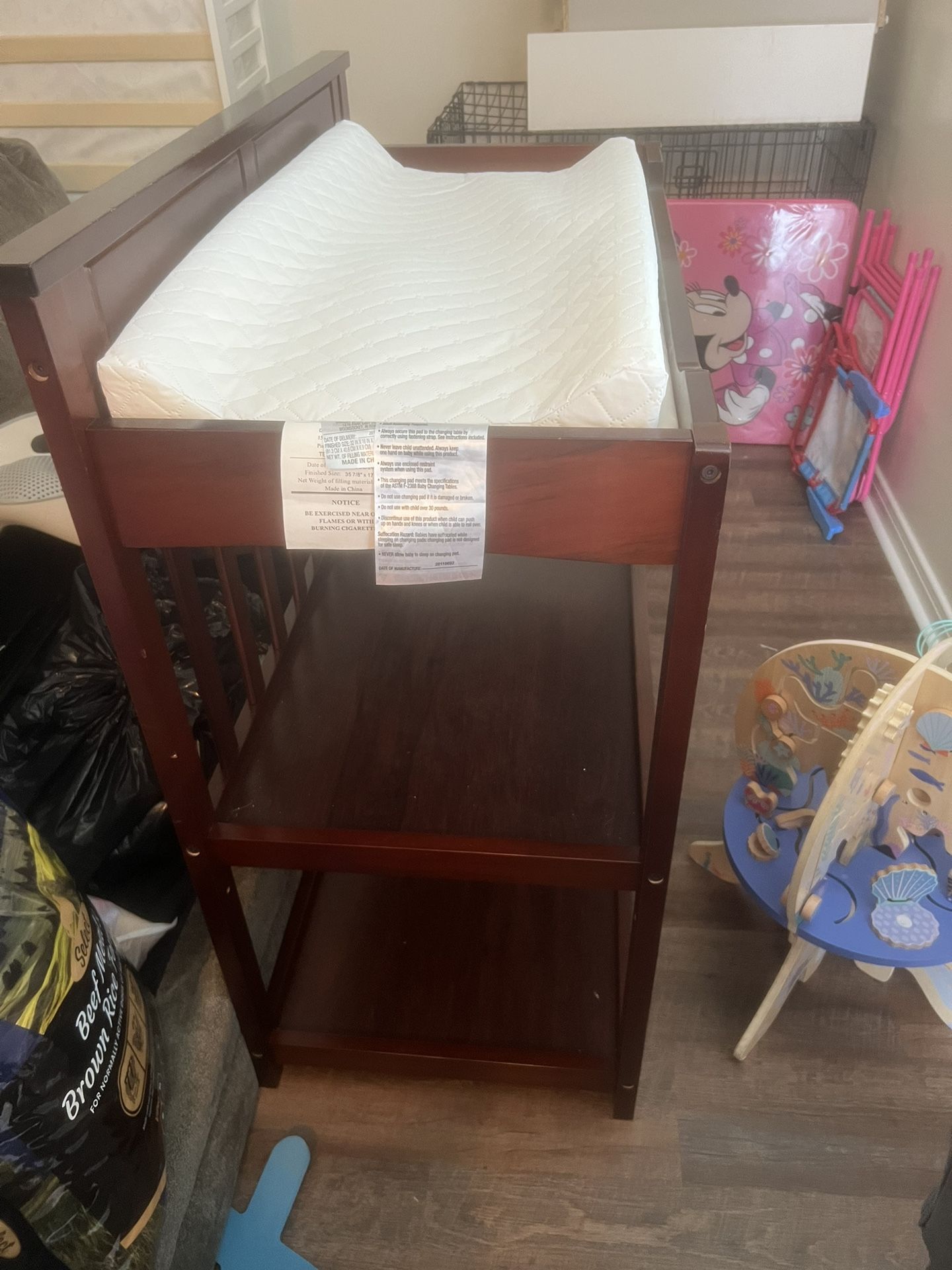 Changing Table With Pad 