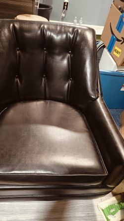 FREE LEATHER COCKTAIL CHAIR-FREE