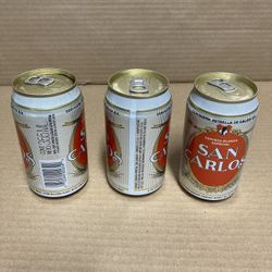 Vintage San Carlos Beer Cans By Stroh's