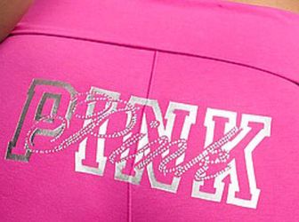 New PINK flare leggings medium