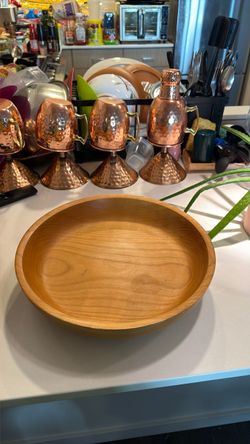 Counter Fruit wooden bowl