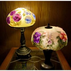 Antique Pairpoint Puffy Tiffany Style Lamp