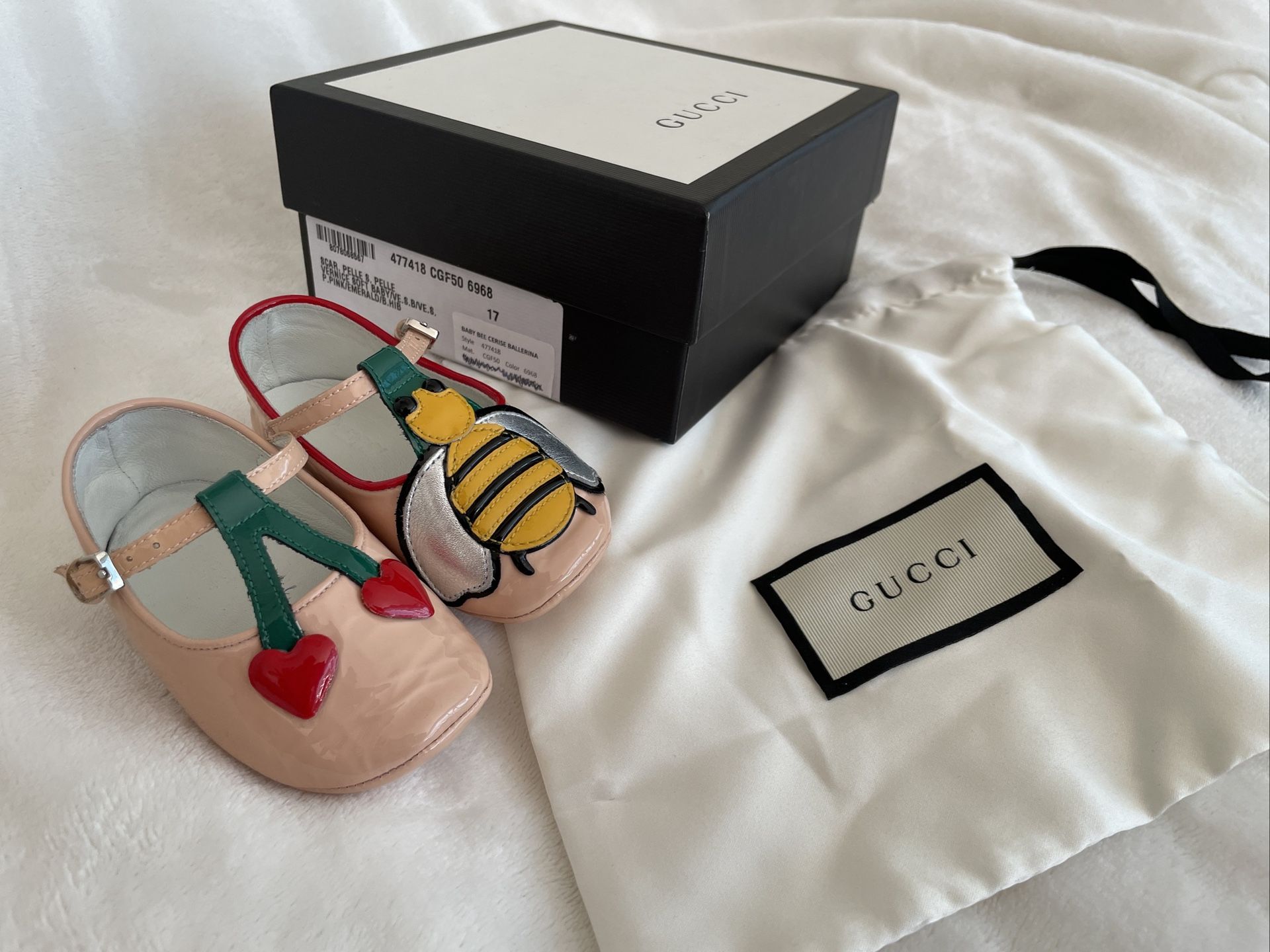 Gucci Baby Girl Shoes Size 17(3/4)