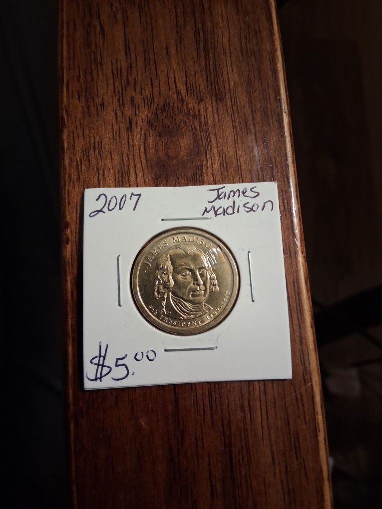 2017 James Madison Coin $5 Firm 